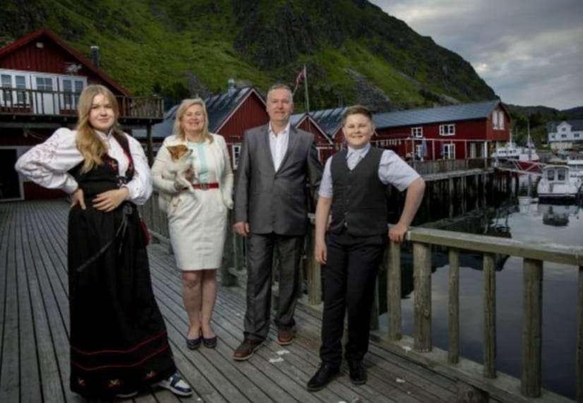 Kraemmervika Havn Ballstad Bagian luar foto